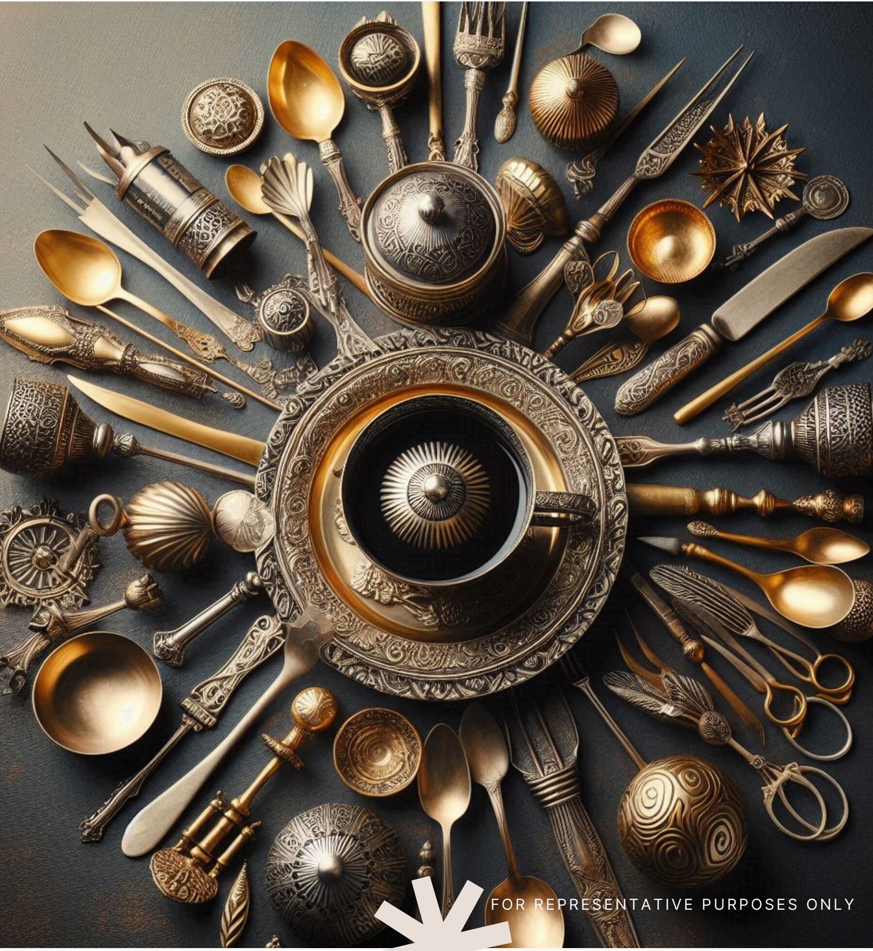Brass and copper metalware
